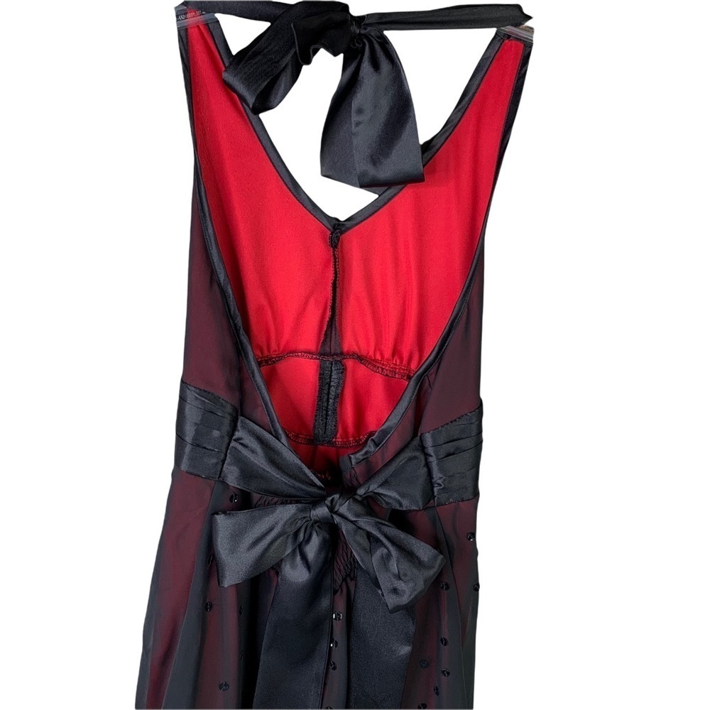 Limited Youth Black & Red Dress with Organza & Sequins Special Occasion Dress